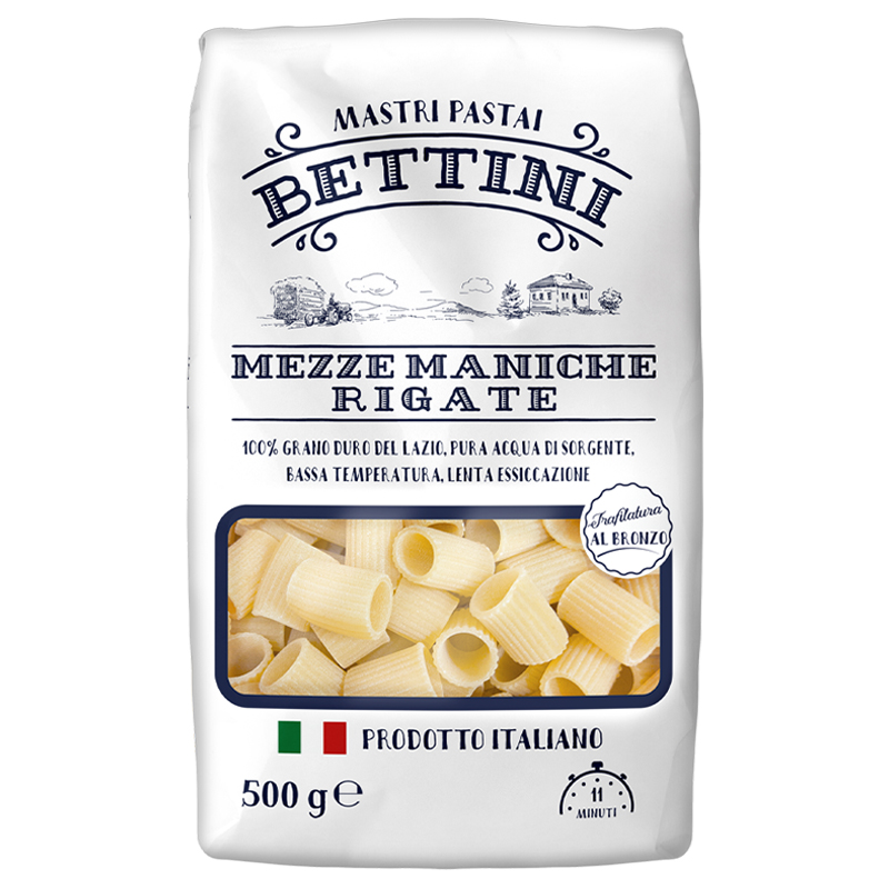 Mastri Pastai Bettini Mezze Maniche Rigate Pasta 500g