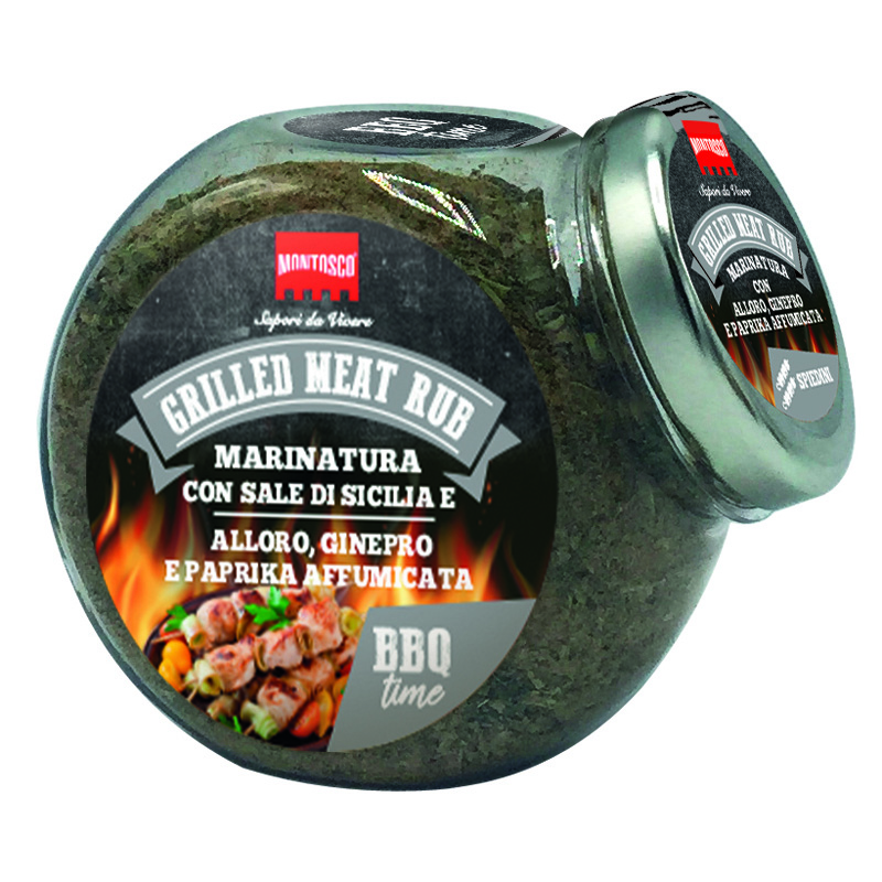 Montosco Grilled Meat Rub PET Jar 160g