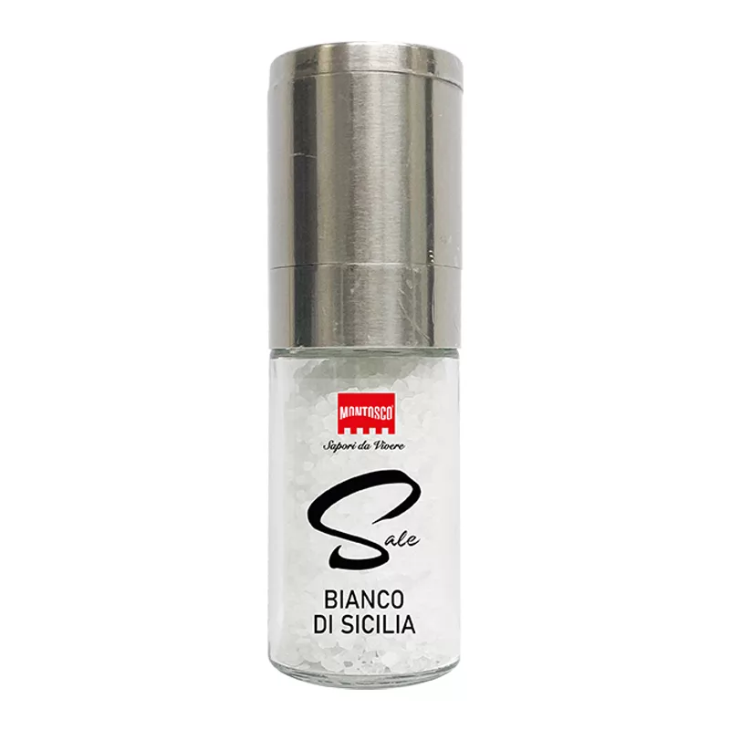Montosco White Salt of Sicily Grinder 90g