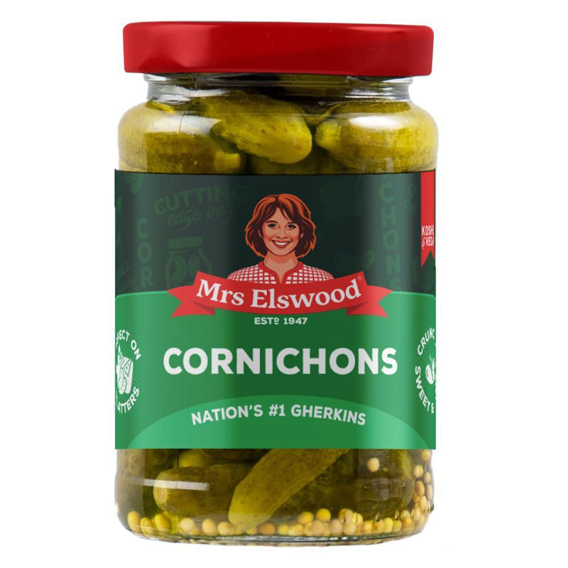 Mrs Elswood Cornichons 215g