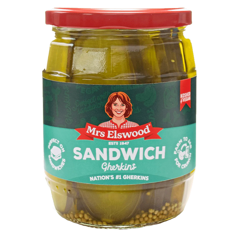Mrs Elswood Sweet Cucumber Sandwich Slices 540g