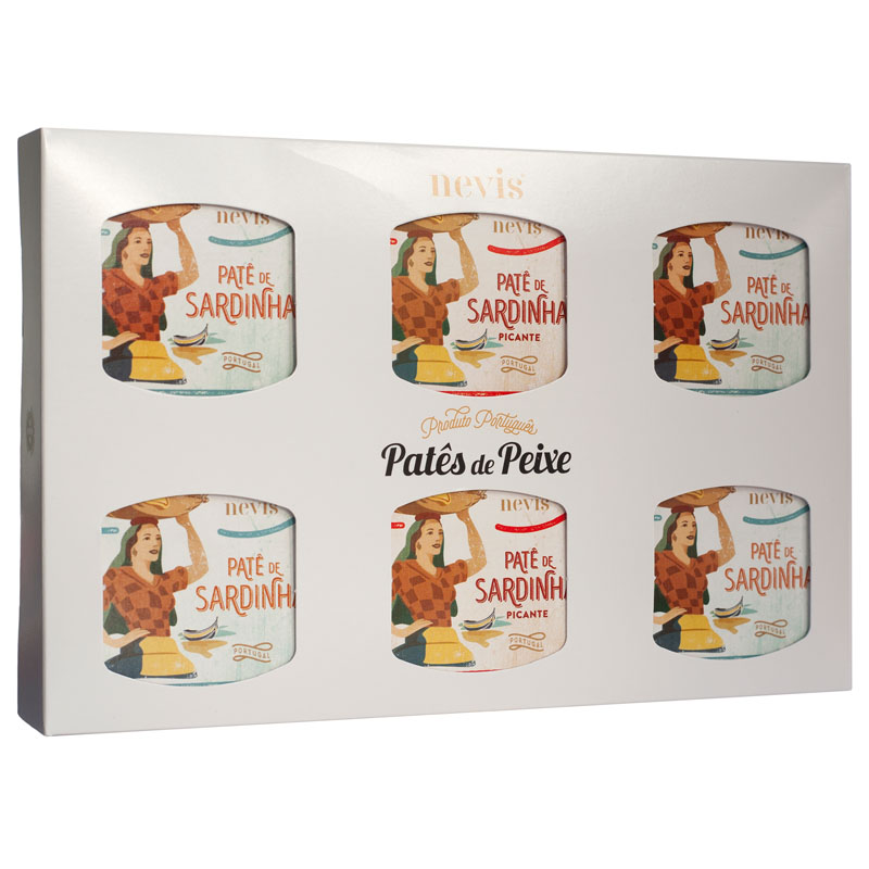 Nevis Sardine and Spicy Sardine Pâtés Set 6x65g
