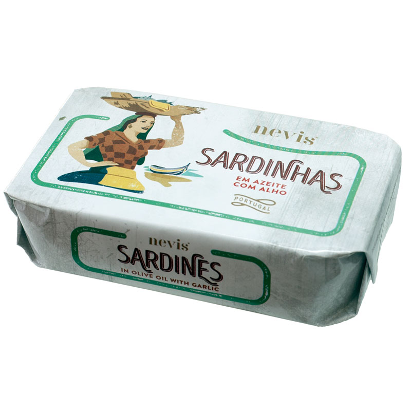 Nevis Sardines in Olive Oil with Garlic 120g