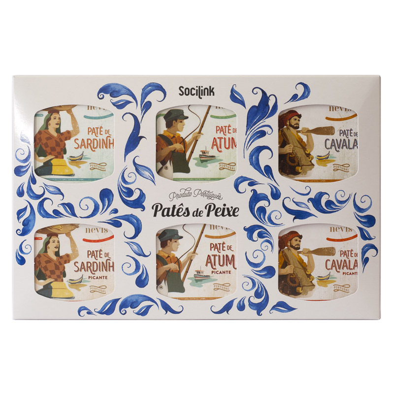 Nevis Set No07 Fish Pates Sardine Tuna Mackerel 390g