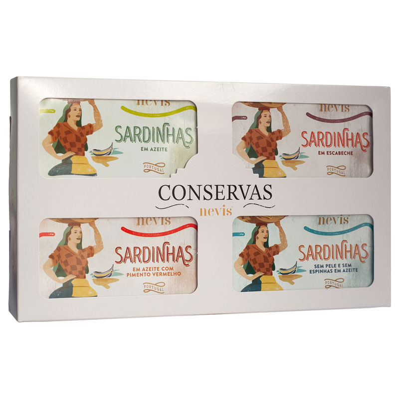 Nevis Tradicional Canned Sardines Set 4x120g