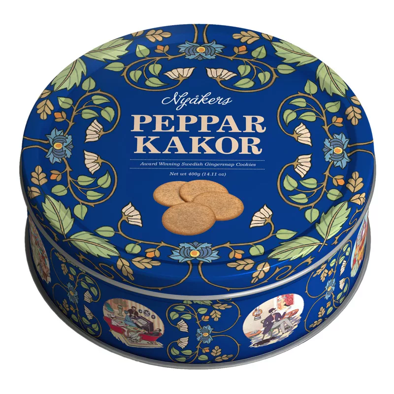 Nyakers Gingersnaps Blue Tin 400g