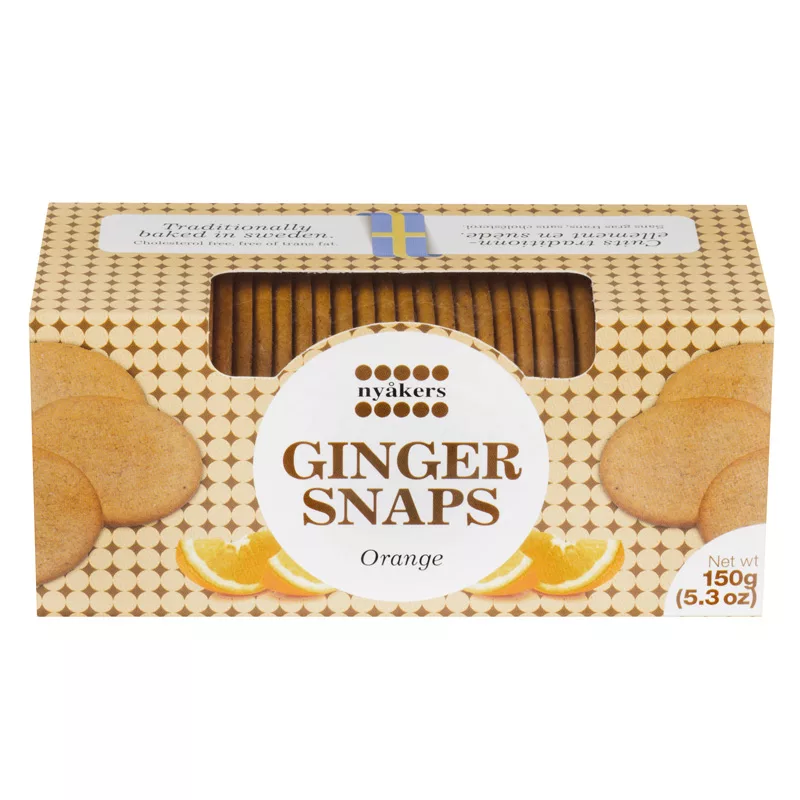 Nyakers Gingersnaps Orange 150g