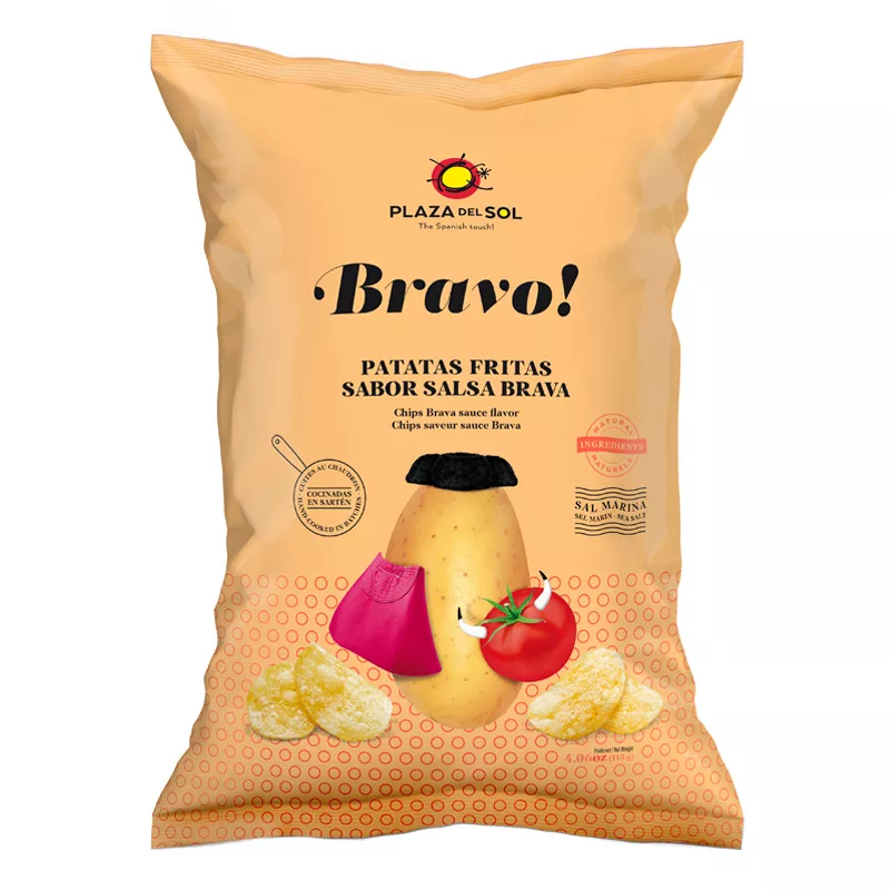 Plaza del Sol Bravo Potato Chips 115g