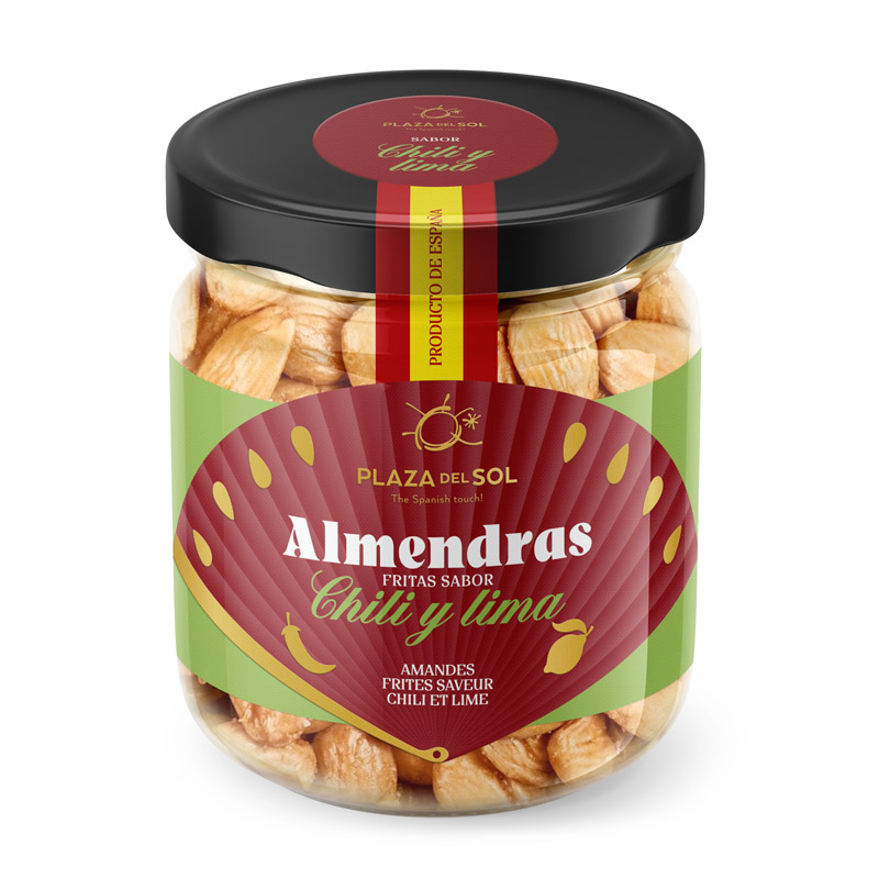 Plaza del Sol Fried Almonds with Chili and Lime 110g