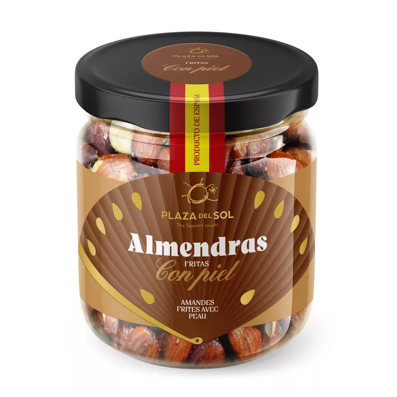 Plaza del Sol Fried Almonds with Skin 110g