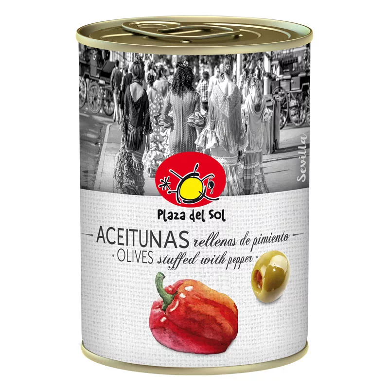 Plaza del Sol Olives Stuffed with Pepper 280g