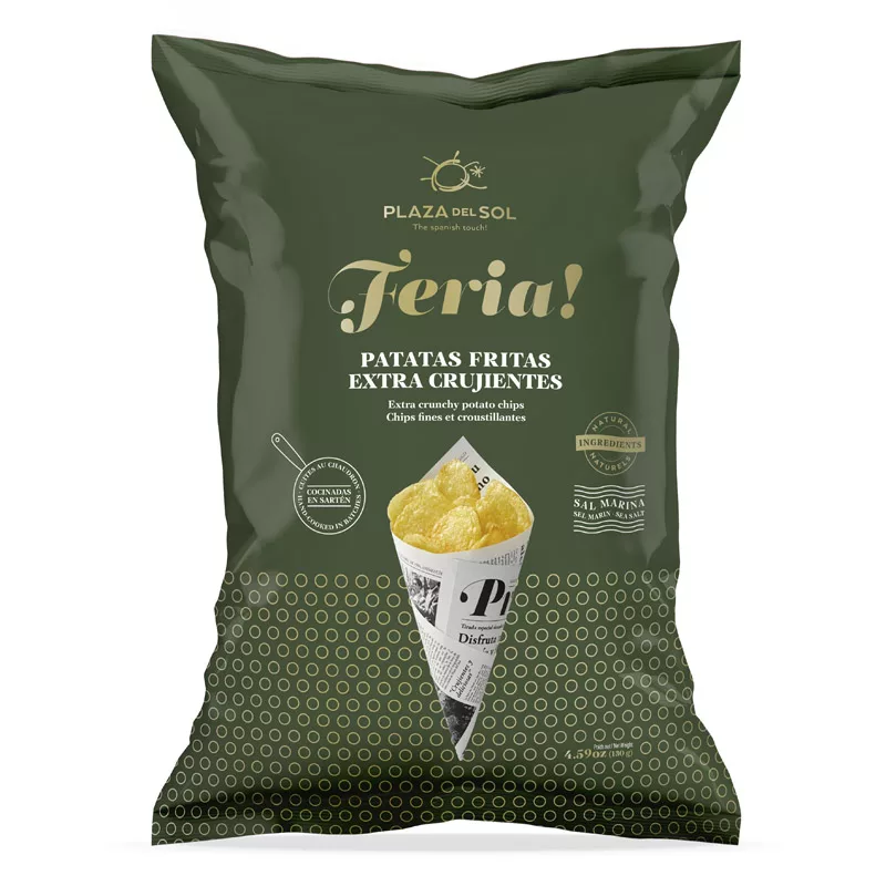 Plaza del Sol Potato Chips Feria Extra Crunchy 130g