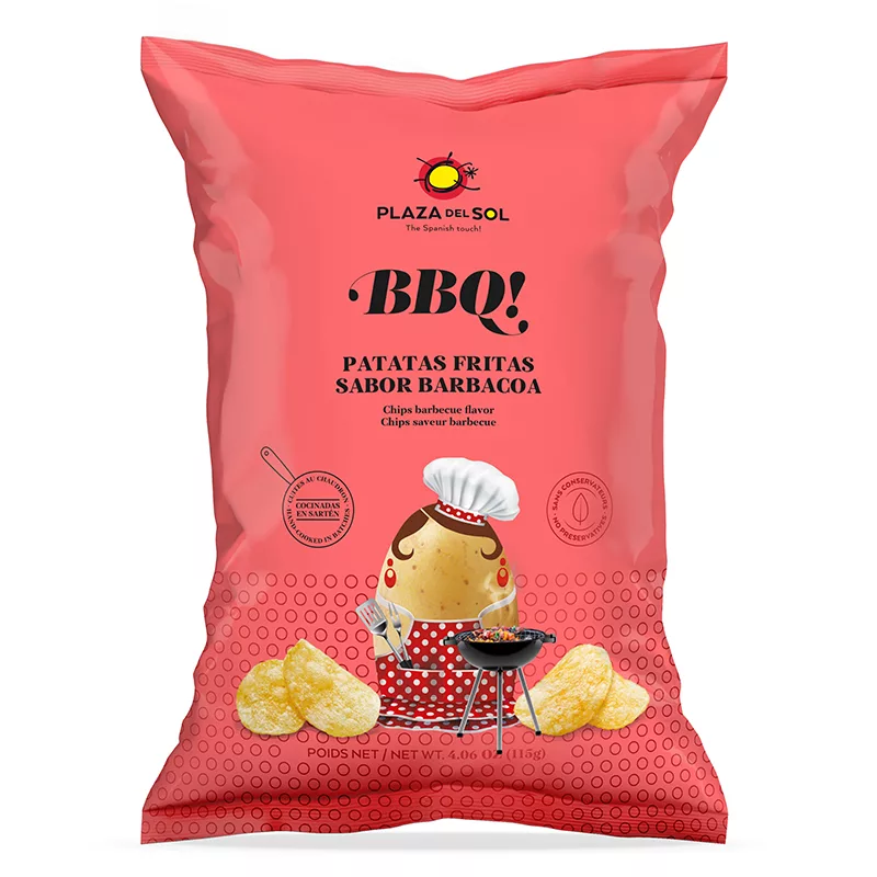 Plaza del Sol Potato Chips Barbecue Flavor 115g