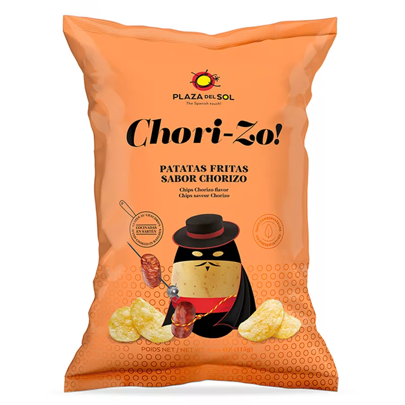 Plaza del Sol Potato Chips Chorizo Flavor 115g