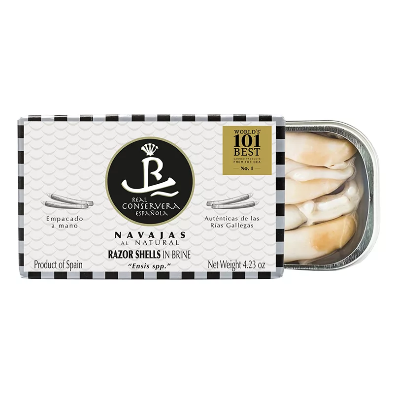 Real Conservera Española Razor Clams in Brine 120g