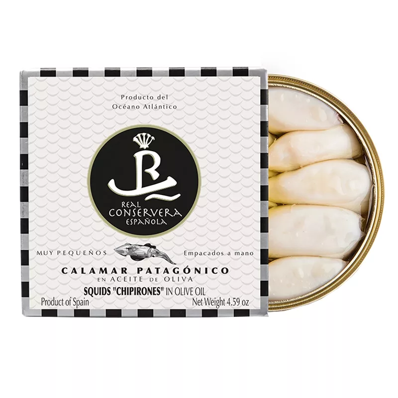 Real Conservera Española Small Squids Chipirones in Olive Oil 130g