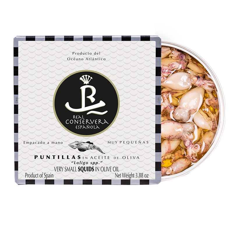 Real Conservera Española Small Squids Puntillitas in Olive Oil 110g