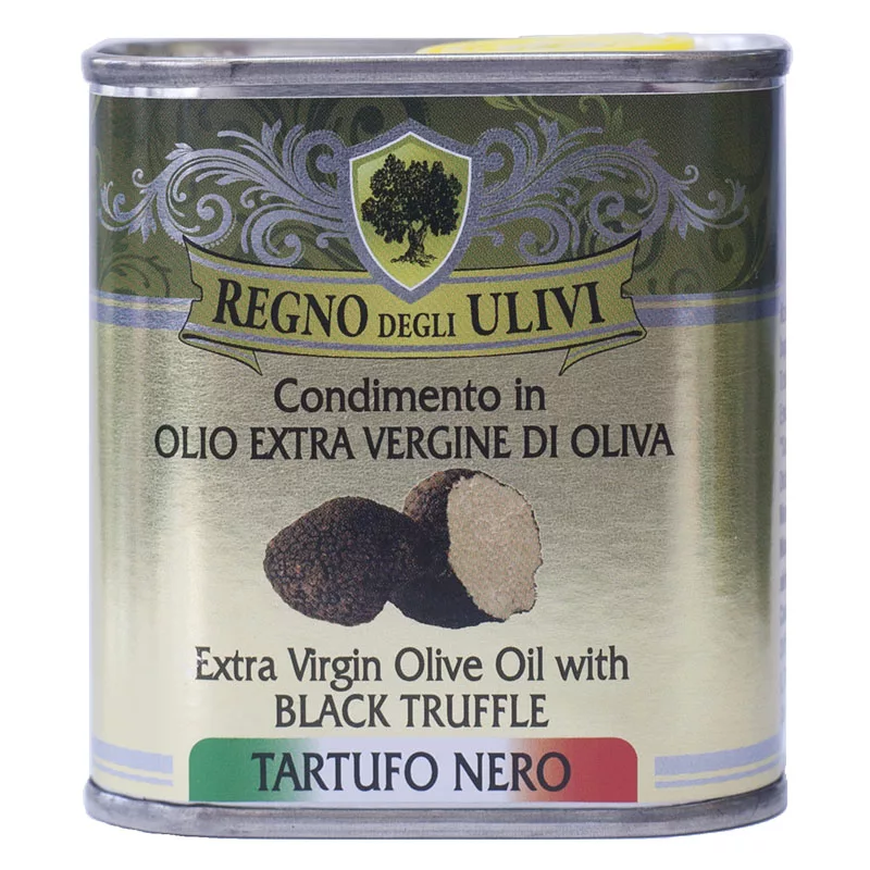 Regno degli Ulivi Olive Oil Dressing with Black Truffle Tin 150ml