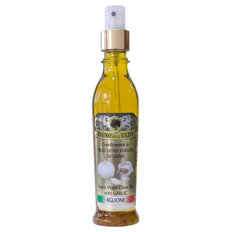 Regno degli Ulivi Olive Oil Dressing with Garlic Spray 190ml