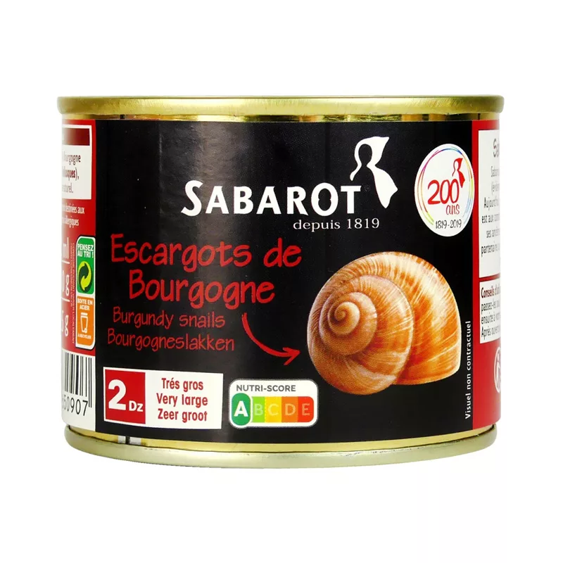 Sabarot Burgundy Snails 2 Dozen 200g