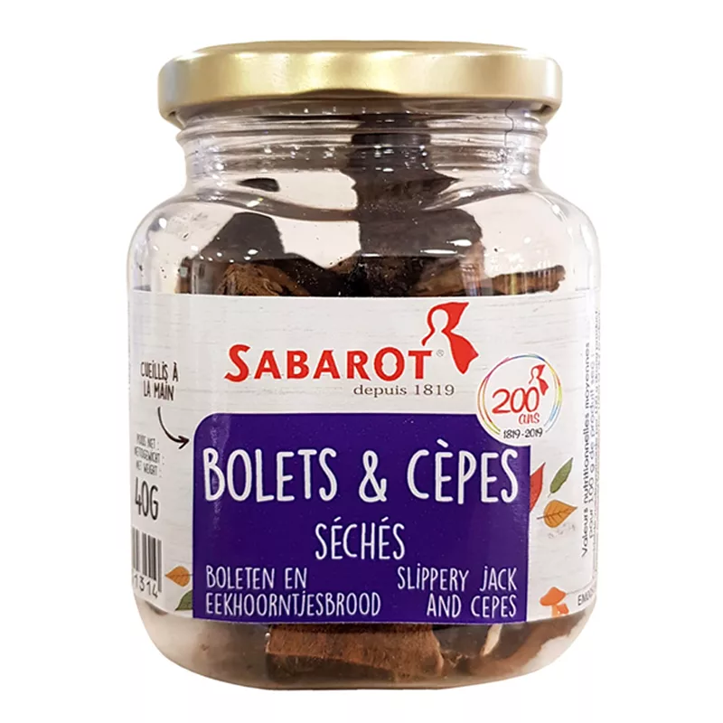 Sabarot Slippery Jack and Cepes Dried Mushrooms 40g