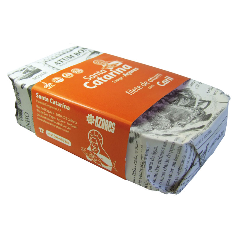 Santa Catarina Tuna Fillet with Curry in Olive Oil 120g