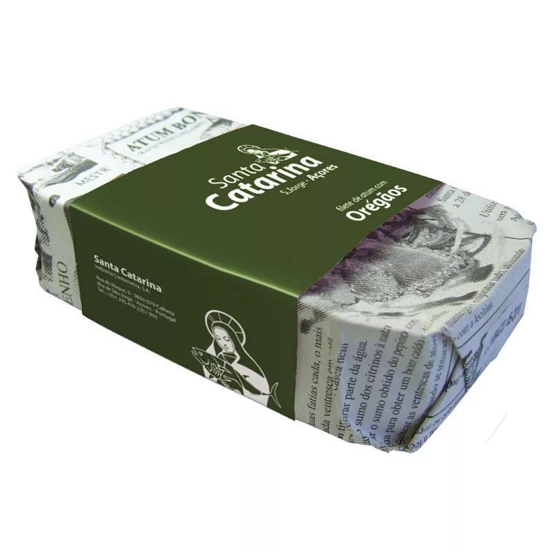 Santa Catarina Tuna Fillet with Oregano in Olive Oil 120g