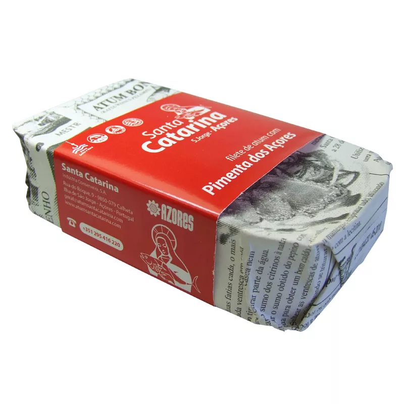 Santa Catarina Tuna Fillet with Pimenta dos Açores in Olive Oil 120g