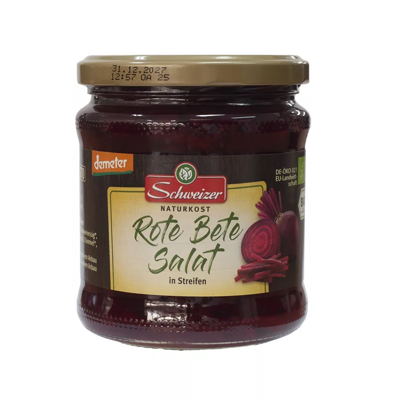 Schweizer Demeter Red Beetroot Salad Strips 330g