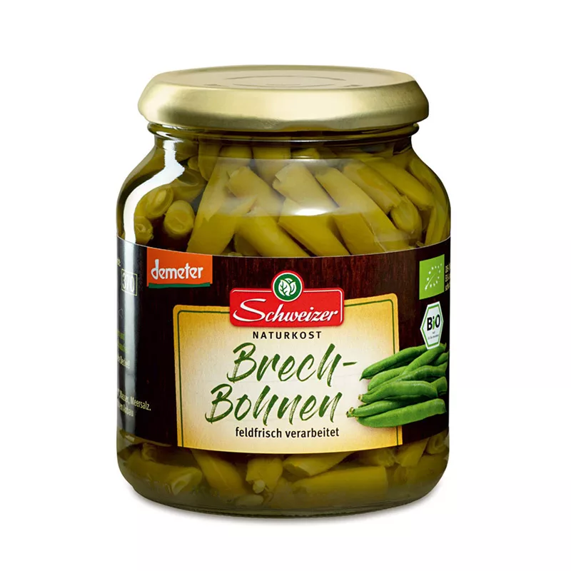 Schweizer Green Beans Organic Demeter 340g