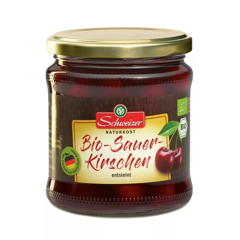 Schweizer Organic Sour Cherries Without Stone 350g
