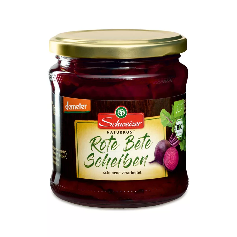 Schweizer Sliced Beetroot Demeter Organic 330g