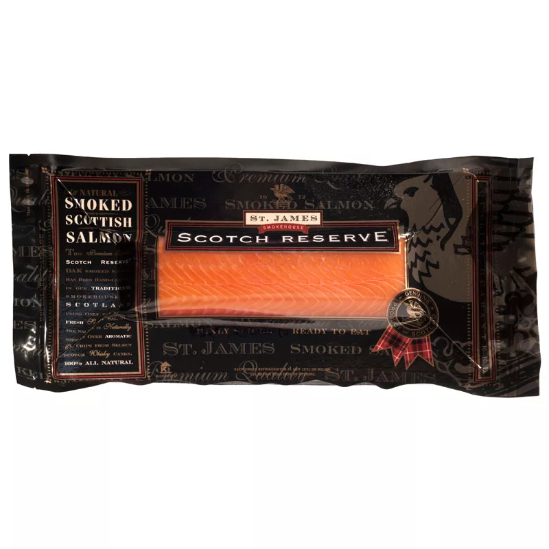 St. James Smokehouse Balik Scottish Smoked Salmon Scotch Reserve 240g