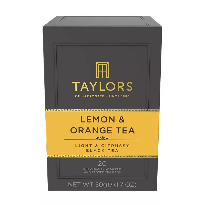 Taylors of Harrogate Lemon & Orange Black Tea 20 Tea Bags 50g