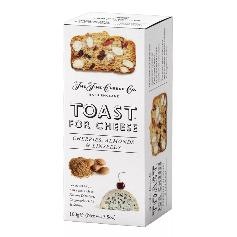 The Fine Cheese Co. Toast for Cheese Cherries Almonds Linseeds 100g