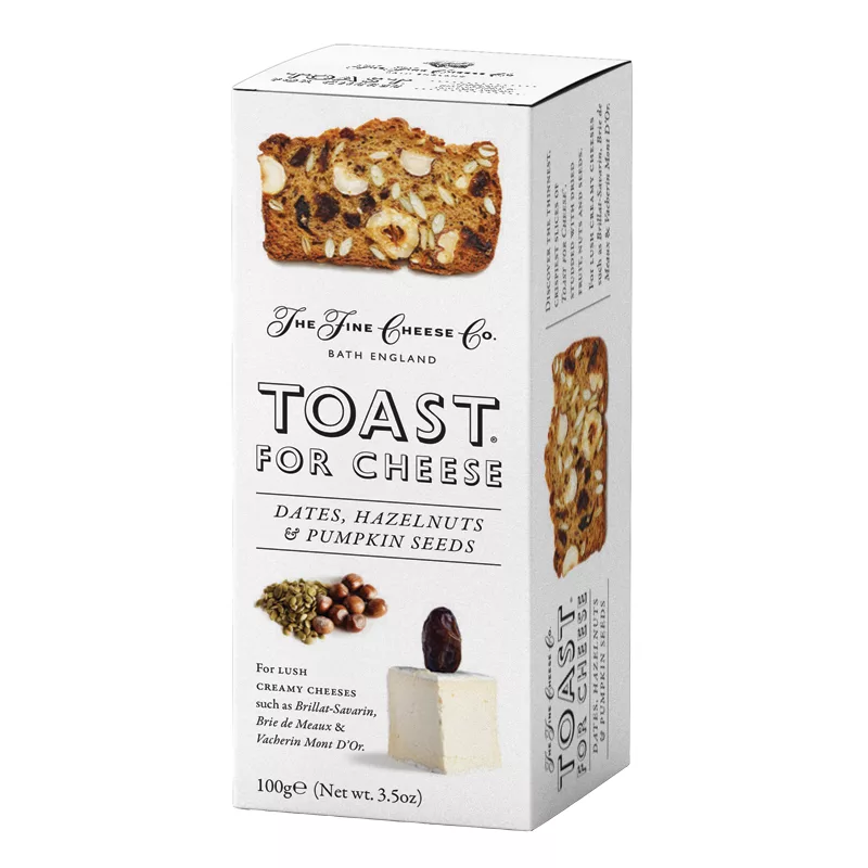 The Fine Cheese Co. Toast for Cheese Dates Hazelnuts Pumpkin Seeds 100g