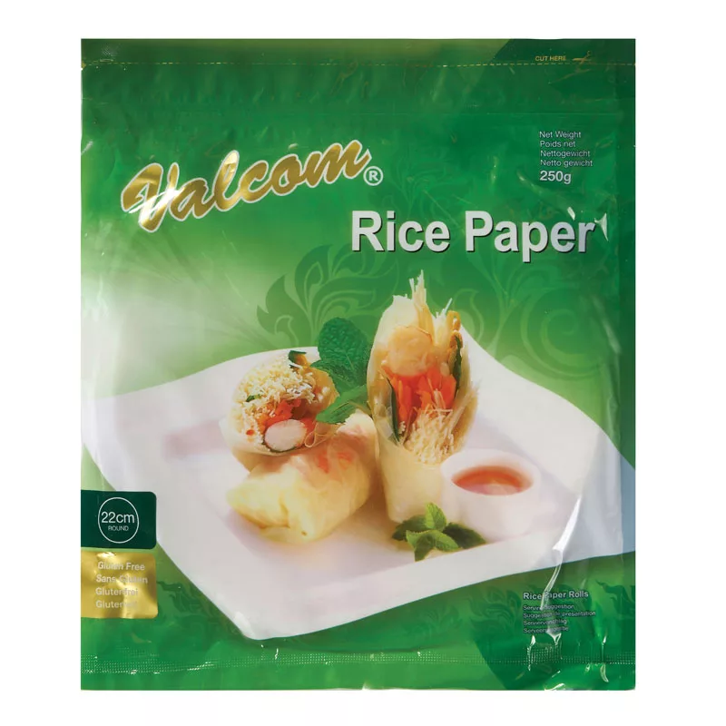 Valcom Round Rice Paper 22cm 250g