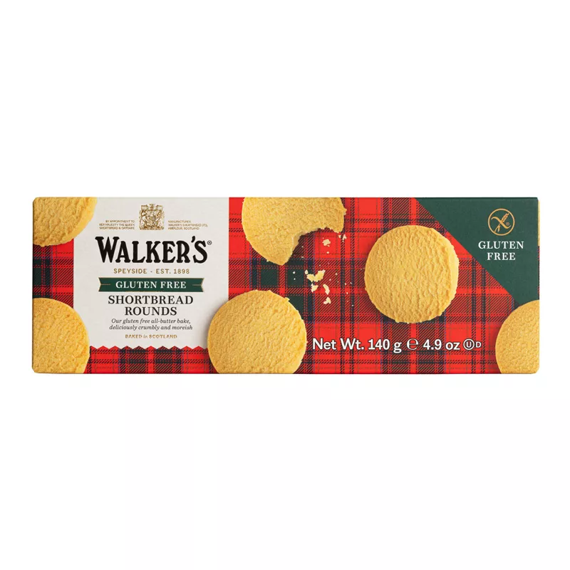 Walkers Gluten Free Shortbread Rounds 140g