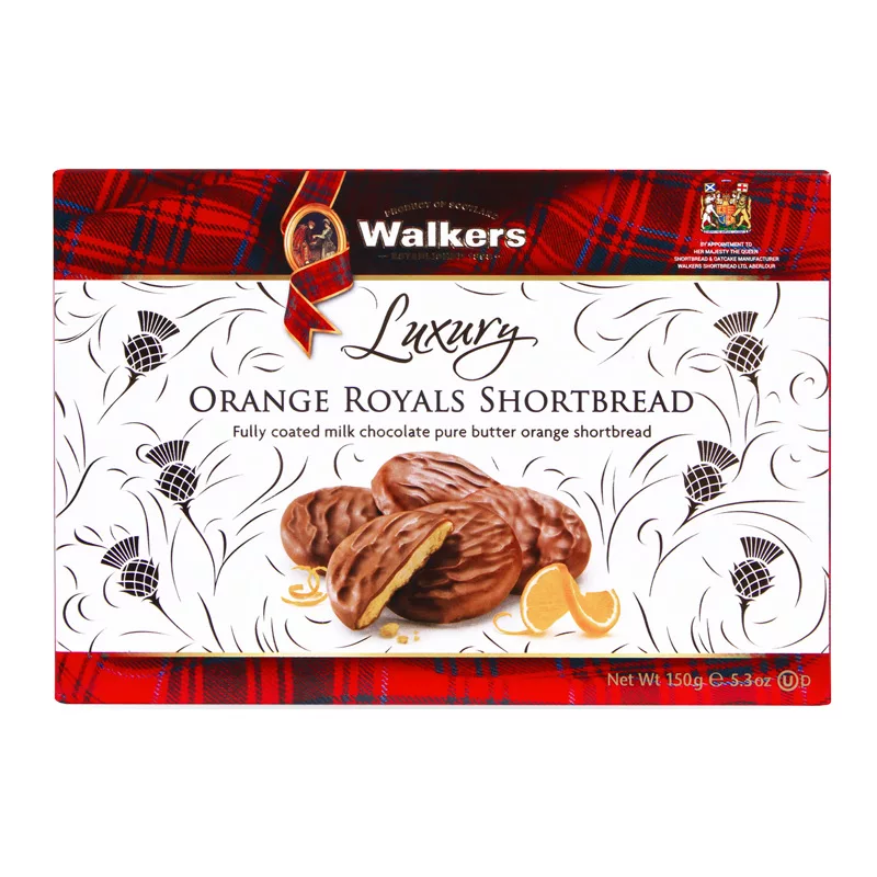 Walkers Luxury Shortbread Orange Royals 150g