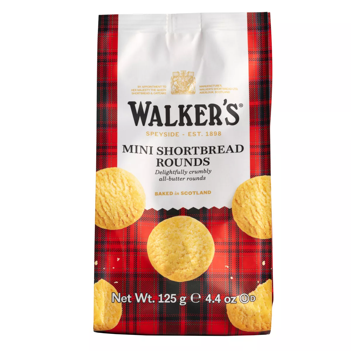 Walkers Mini Shortbread Rounds 125g