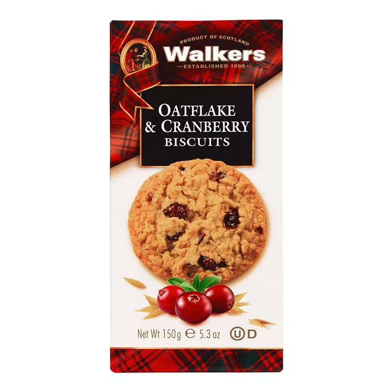 Walkers Oatflake & Cranberry Biscuits 150g