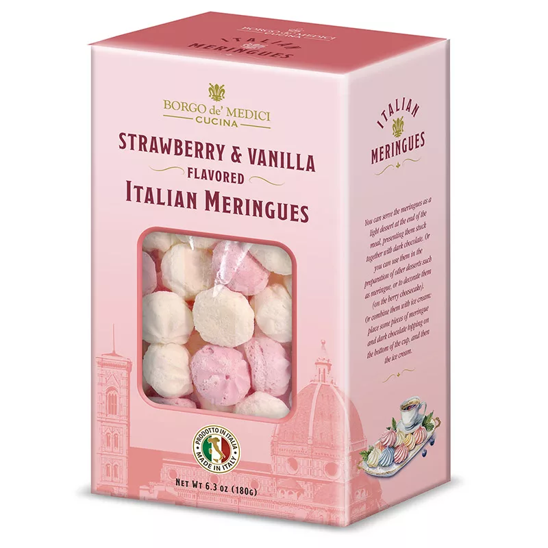 Borgo de Medici Strawberry & Vanilla Meringue 180g