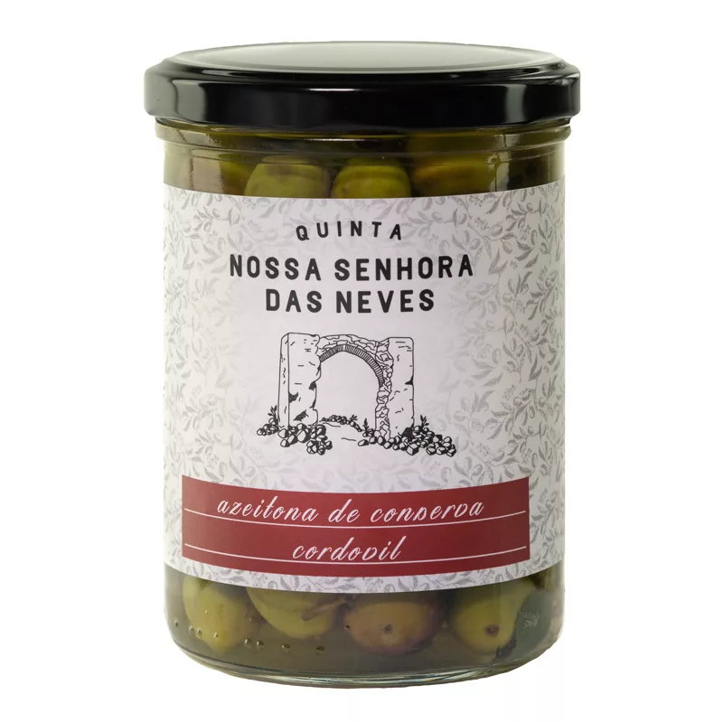 Quinta Nossa Senhora das Neves Cordovil Olives with Salt, Oregano and Bay Leaves 435g