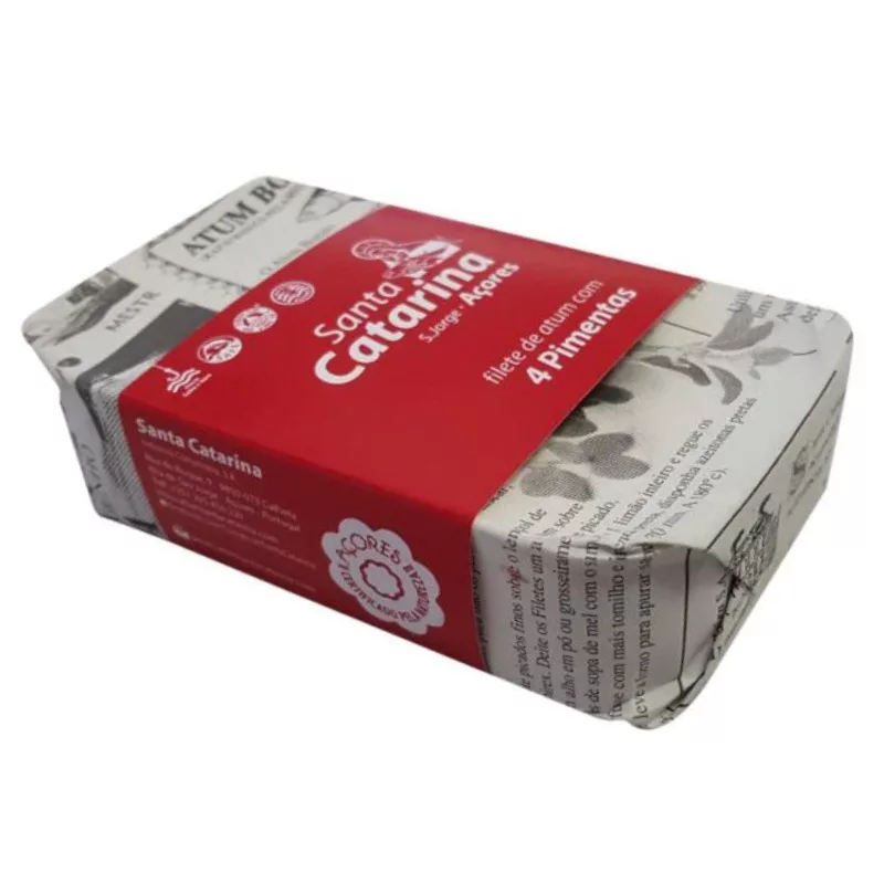 Santa Catarina Tuna Fillet in Olive Oil with 4 Peppers 120g