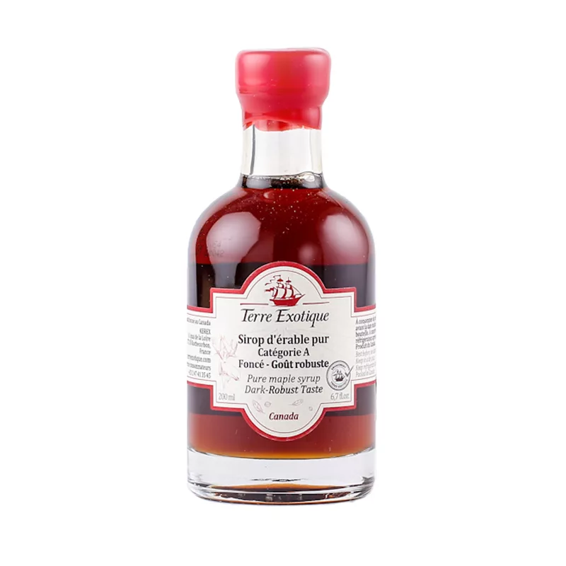Terre Exotique Pure Organic Maple Syrup Dark Robust 200ml