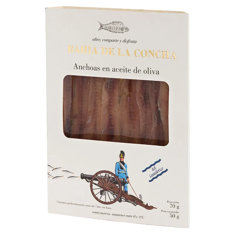 Bahía de la Concha Cantabrico Anchovies in Olive Oil 70g