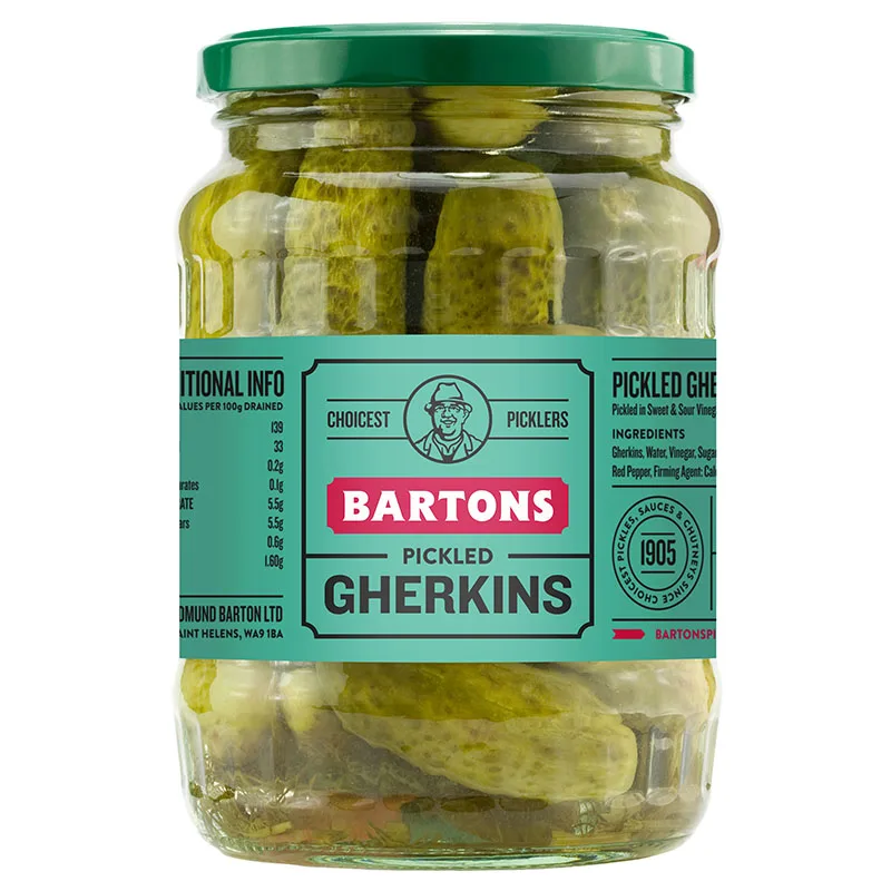 Bartons Whole Gherkins 670g