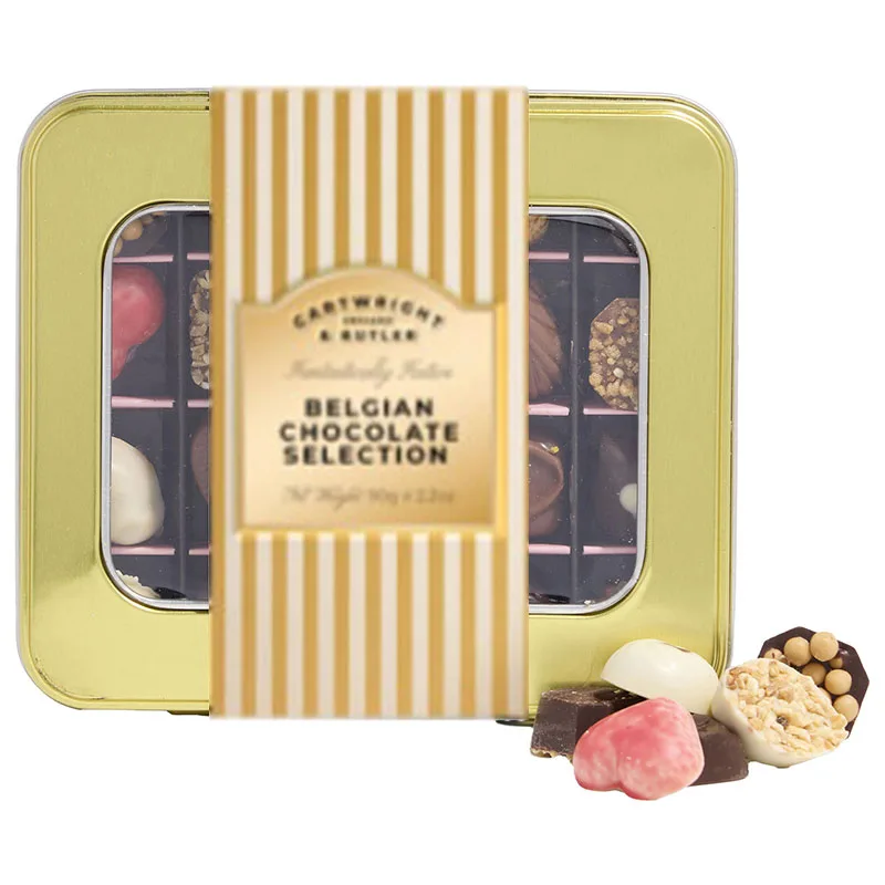 Cartwright & Butler Christmas Belgian Chocolates Selection Tin 100g