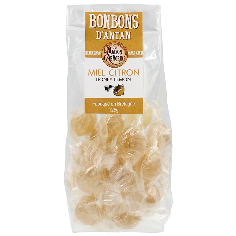 La Maison Armorine Organic Honey Lemon Candies 125g