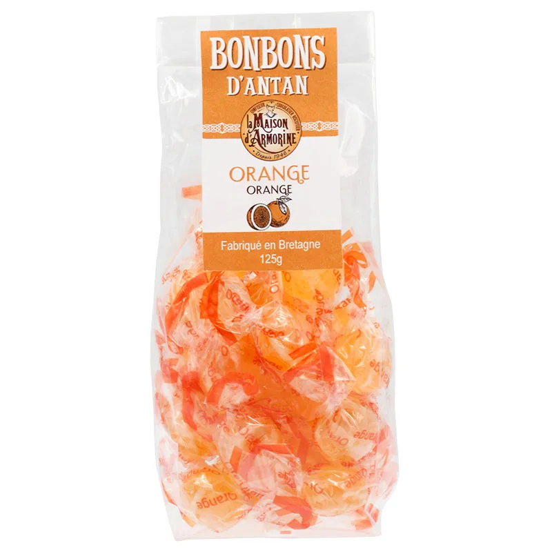 La Maison Armorine Organic Orange Candies 125g
